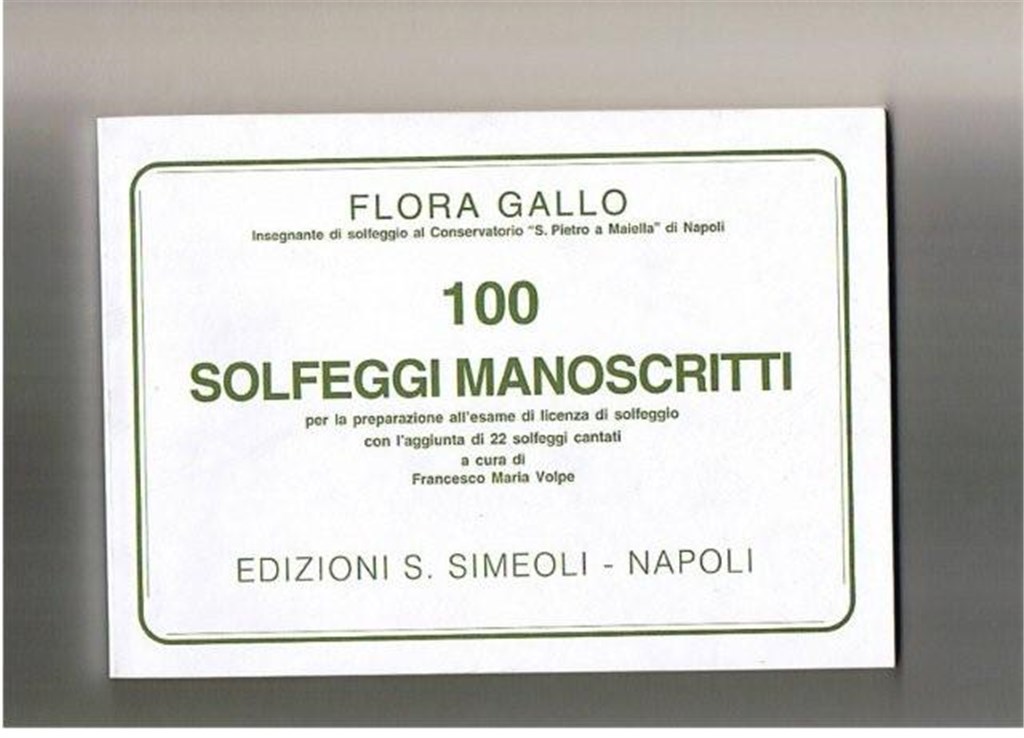 Solfeggi Manoscritti (100)